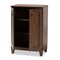 Baxton Studio Nissa Modern and Contemporary Walnut Brown Finished Wood 2-Door Shoe Storage Cabinet 178-11218-Zoro - alternate 10